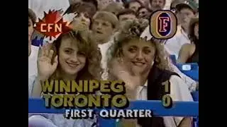 August 10, 1989 - CFL - Winnipeg Blue Bombers @ Toronto Argonauts