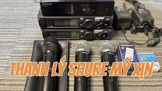 THANH L&Yacute; 2bộ MIC SHURE MỸ ULXP24/SM58 GI&Aacute; RẺ NHẤT // 0965-646-717 zalo