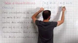 RETAS E CIRCUNFERÊNCIAS - Exercício Resolvido