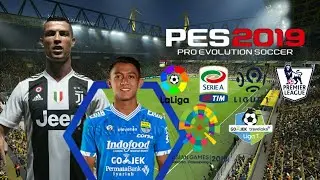 FTS MOD PES 2019 TERBARU UPDATE LIGA EROPA,LIGA GOJEK DAN ASIAN GAMES