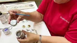 Gilding wax on drawer hardware