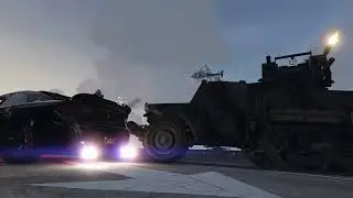 Buffalo STX vs Half Track!!! The toughest vehicle in the game? [GTA ONLINE}