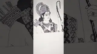 Jai Shri Ram/ mandala artwork/mandala art drewing/ram bhagwan mandala art/ mandala design