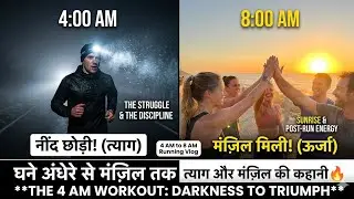 4 AM to 8 AM Running Routine | Morning Fitness Motivation 2026 🏃🏃&zwj;♀️