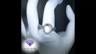 Custom Curved Diamond Wedding Bands for Jared, 14kt