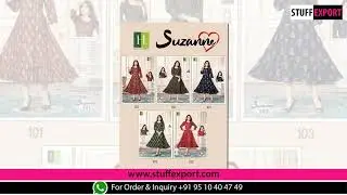 Hirwa Suzanne Casual Trendy Wear Heavy Rayon Anarkali Long Kurti Catalog Wholesaler | Surat Textile