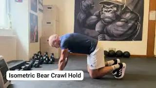 Isometric Bear Crawl Hold | Core & Shoulder Stability Demonstration