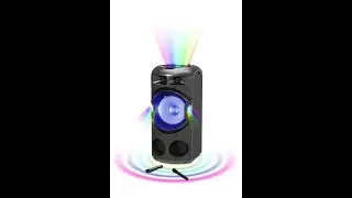 Boxa activa portabila AKAI DJ-BY4L, Discoball, Bluetooth, USB, SD card, Radio FM, microfon, 120W