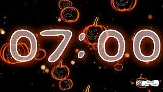 7 Minute Falling Jack-o'-Lantern Timer | Halloween Classroom Countdown (No Ads)