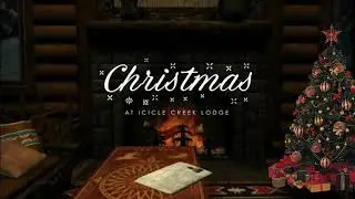 Christmas at Icicle Creek Lodge 🎄🎶 - Fireplace, Snowstorm, Christmas Party Ambience