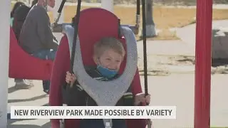 Take a look at the new, accessible Riverview Park in Des Moines