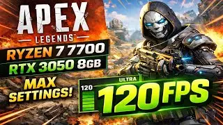 Apex Legends MAX settings on Ryzen 7 7700 + RTX 3050 8GB at 1080p #ApexLegends #RTX3050 #Ryzen77700