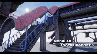 Unreal Engine Marketplace- Modular Footbridge Set 3