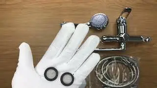 Распаковка смесителя для ванны с длинным изливом VODA FT 31