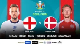 England vs Denmark LIVE -UEFA European Championship 2021 Semi Final