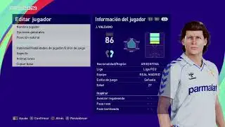 Jorge Alberto Francisco Valdano Castellanos - PES Clasico (Face, Body& Stats)