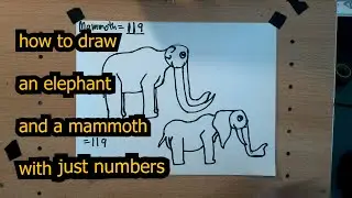 How to Draw an Elephant & a Mammoth Using Only Numbers 🐘