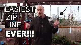 HOW TO INSTALL A ZIPLINE IN YOUR BACKYARD!