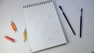Daily challenge #15 I Tried an Acrylic Painting Tutorial