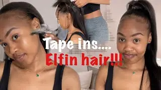 #vlogctober (18)Tape in extensions |Elfin Hair