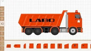 Labo Construction Truck | Orange Dump Truck