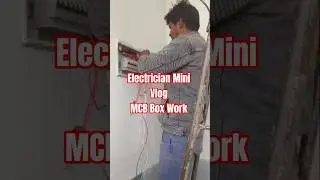 MCB Box Dressing | Electrician Mini Vlog | House Wiring #shorts