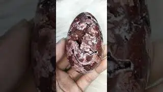 Crazy lace agate druzy eggs.