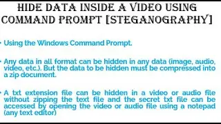 Hiding Data in Another Data with Command Prompt