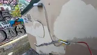 Security And White Buildings - Electrical Conduit Vandalism