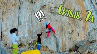 Climbing in Kalymnos, Crisis (7a), Secret Garden