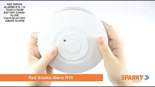 RED SMOKE ALARMS R10 | 10 YEAR LITHIUM BATTERY STAND ALONE PHOTOELECTRIC SMOKE ALARM