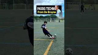 LEARN DE BRUYNE PASSING SKILL⚽️#shorts #football #soccer #footballskills #soccerskills