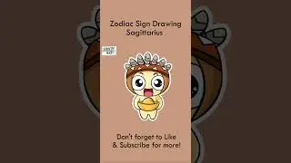 Anime Zodiac Sign Drawing Sagittarius #Shorts