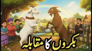 Fight Between Two Goats at the Village Fair | Hindi  Inspiring Moral Story