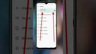 How To Enable/Disable call flash light #shorts