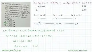 KIMYO MILLIY SERTIFIKAT NODIRBEK ISMOILOV KITOBI YECHIMLARI 6-DIAGNOSTIK TEST21-25-MASALA YECHIMI