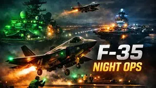 F-35B Lightning II Night Flight Operations | Elite U.S. Navy & Marine Corps Carrier Ops