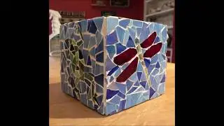 mosaic cube planter
