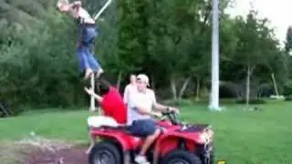 Human Slingshot - with ATV