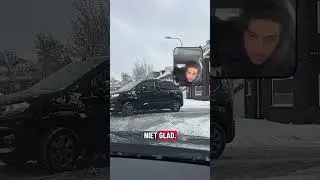 Wil de dader even melden🚗❌🤣#rijles #rijlessen #rijschool #rijbewijs #sneeuw