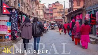 🇳🇵4K Nepal Walking Tour - Bhaktapur Durbar Square | Kathmandu काठमाडौँ 2023
