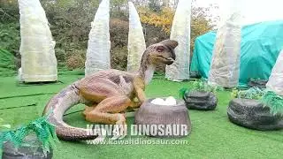 Customized Oviraptor Statue Animatronic Dinosaurs Life Size Dinosaurs Kawah Factory