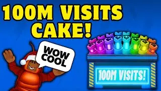 100 MILLION VISITS FIREWORK CAKE! (Fireworks Playground) Roblox.