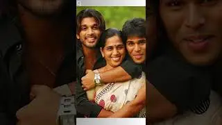 Allu arjun photos with his father Allu Aravind, mother Nirmala and brother Allu Sirish | Allu arjun