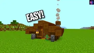 Minecraft Starter Snow Cabin Tutorial (EASY!)