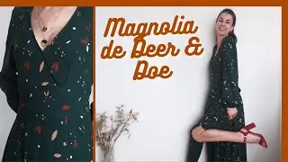 COUTURE D'UNE ROBE LONGUE (PATRON MAGNOLIA DE DEER AND DOE) | vlog couture