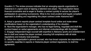 Alabama Esports Law Exam Free Practice Test And Answers Updated
