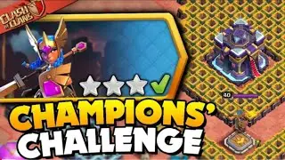 EASILY 3 STAR THE CHAMPION'S CHALLENGE IN CLASH OF CLANS