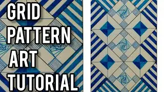 Grid pattern Art tutorial #gridpattern #art #arttutorial #tutorial #penart #art #ingeniouscreator