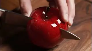 Cutting  red Apple ASMR 🍎Crystal Apple Slice Sounds #asmr #satisfying#relaxing #aiasmr #fyp